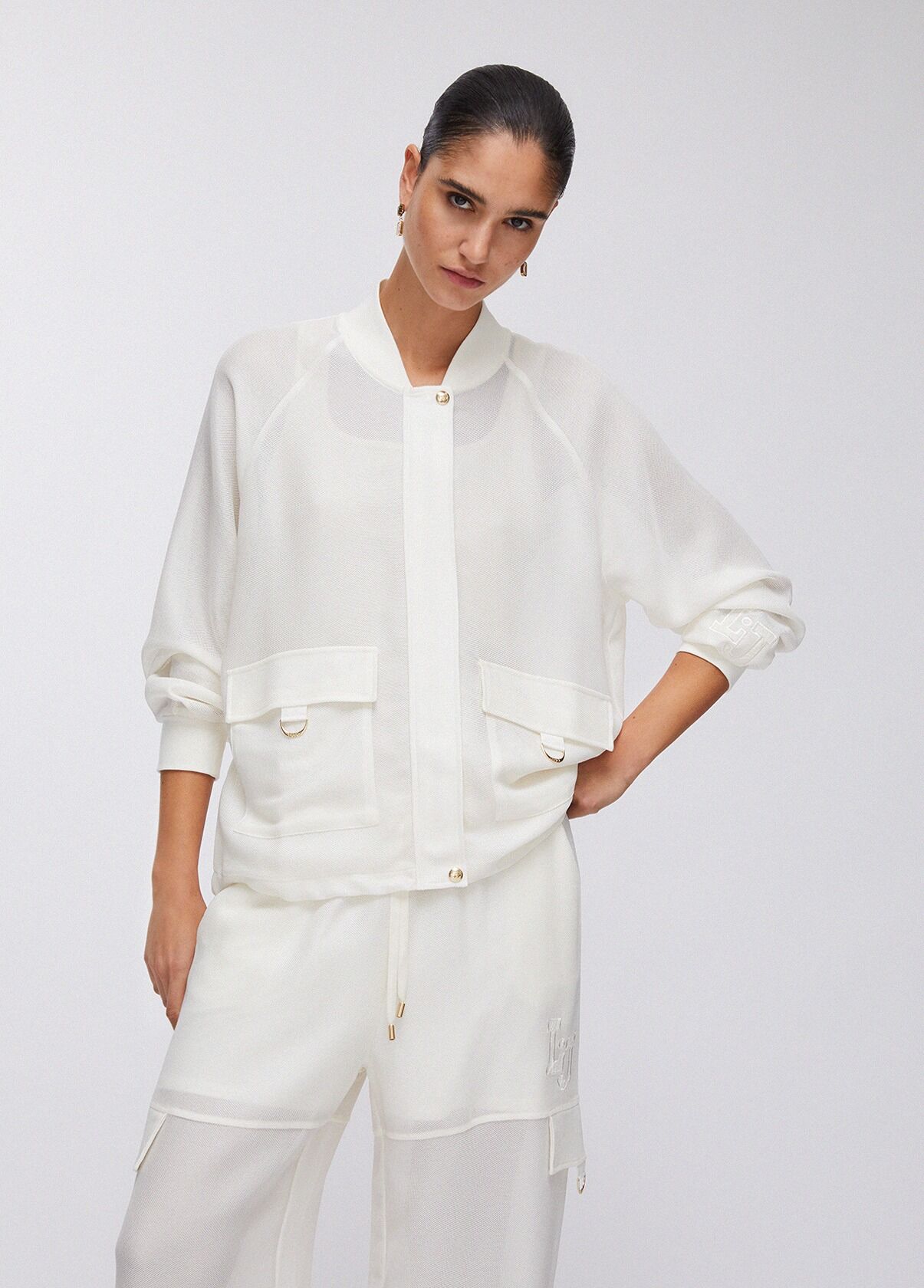 Beyaz Transparan Ceket