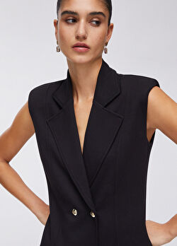 Siyah Jarse Yelek ürünü görüntülemek için tıklayınız