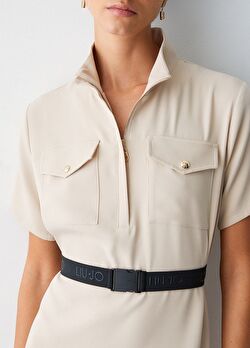 Bej Krep Kısa Elbise ürünü görüntülemek için tıklayınız