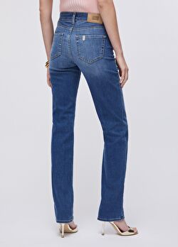 Yüksek Bel Straight Fit Jean ürünü görüntülemek için tıklayınız