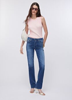Yüksek Bel Straight Fit Jean ürünü görüntülemek için tıklayınız
