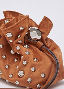 Taba Süet Troklu Büzgülü Küçük Boy Hobo Çanta ürünü görüntülemek için tıklayınız