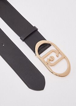 Siyah Logo Tokalı Deri 5.5 Cm Kemer ürünü görüntülemek için tıklayınız