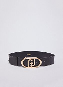 Siyah Logo Tokalı Deri 5.5 Cm Kemer ürünü görüntülemek için tıklayınız