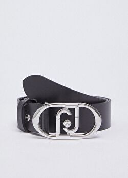 Siyah Logo Tokalı Deri 5.5 Cm Kemer ürünü görüntülemek için tıklayınız