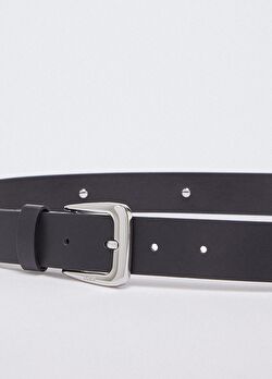 Siyah Deri Troklu 3 Cm Kemer ürünü görüntülemek için tıklayınız