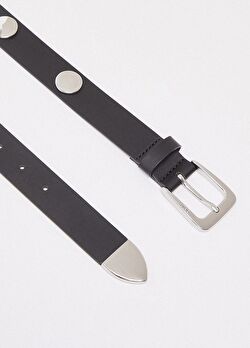 Siyah Deri Troklu 3 Cm Kemer ürünü görüntülemek için tıklayınız