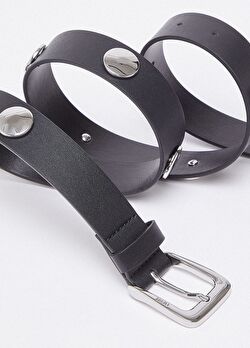 Siyah Deri Troklu 3 Cm Kemer ürünü görüntülemek için tıklayınız