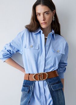 Taba Logo Toka Deri 5.5 Cm Kemer ürünü görüntülemek için tıklayınız