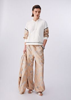 Organza Detaylı Kapuşonlu Sweatshirt ürünü görüntülemek için tıklayınız