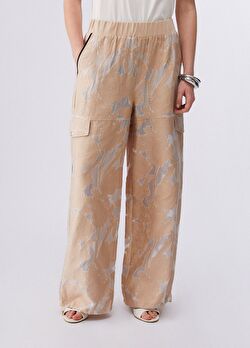 Organza Jakarlı Yan Cepli Pantolon ürünü görüntülemek için tıklayınız