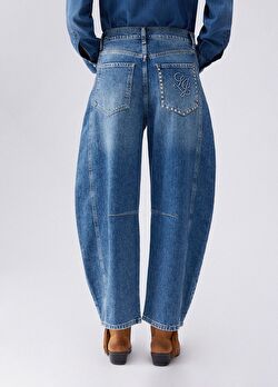 Mavi Pens Detaylı Denim Pantolon ürünü görüntülemek için tıklayınız