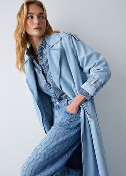 Mavi Flare Denim Pantolon ürünü görüntülemek için tıklayınız