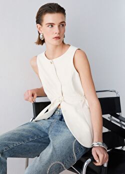 Krem Navetta Yelek ürünü görüntülemek için tıklayınız