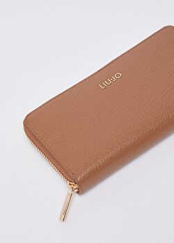 Kahverengi Büyük Fermuarlı Cüzdan ürünü görüntülemek için tıklayınız