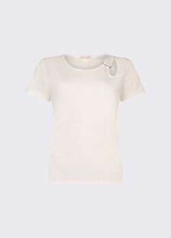 Beyaz Kısa Kollu Moda Tişört ürünü görüntülemek için tıklayınız