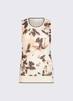 Desenli Bisiklet Yaka Ajur Örme Bluz ürünü görüntülemek için tıklayınız