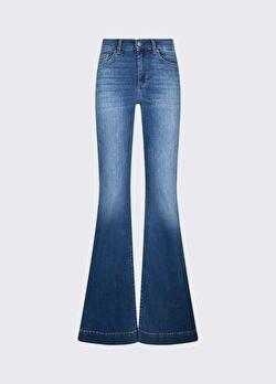Yüksek Bel Bootcut Jean ürünü görüntülemek için tıklayınız