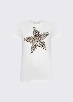 Beyaz Baskılı Kısa Kollu T-Shirt ürünü görüntülemek için tıklayınız