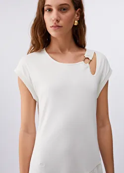 Beyaz Jersey Birleşik Elbise ürünü görüntülemek için tıklayınız