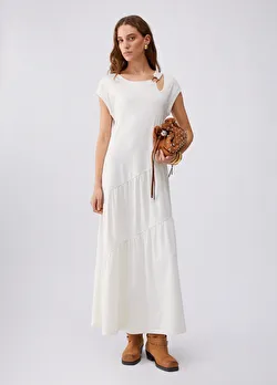 Beyaz Jersey Birleşik Elbise ürünü görüntülemek için tıklayınız