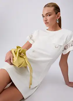 Beyaz Jersey Birleşik Elbise ürünü görüntülemek için tıklayınız