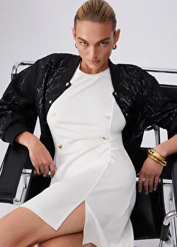 Beyaz Jersey Birleşik Elbise ürünü görüntülemek için tıklayınız