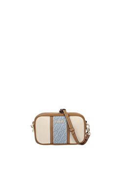 Bej / Mavi Küçük Kamera Çantası ürünü görüntülemek için tıklayınız