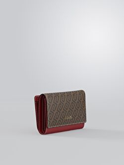 Kahve/Kırmızı Trifold Cüzdan ürünü görüntülemek için tıklayınız