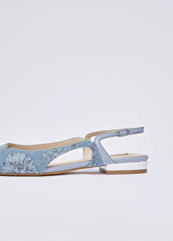 Baskılı Denim Slingback Ayakkabı ürünü görüntülemek için tıklayınız