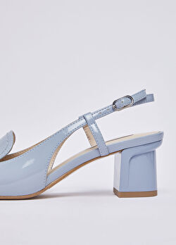 Açık Mavi Rugan Slingback ürünü görüntülemek için tıklayınız