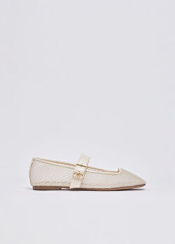 Süt Beyazı File Balerin ürünü görüntülemek için tıklayınız