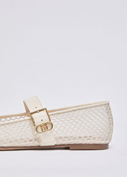 Süt Beyazı File Balerin ürünü görüntülemek için tıklayınız