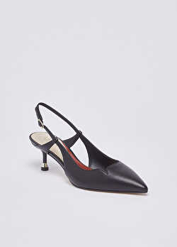 Siyah Nappa Slingback ürünü görüntülemek için tıklayınız