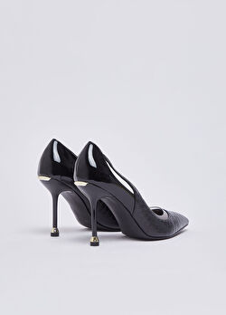 Siyah Baskılı Timsah Rugan Dekolte Ayakkabı ürünü görüntülemek için tıklayınız