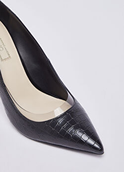 Siyah Baskılı Timsah Rugan Dekolte Ayakkabı ürünü görüntülemek için tıklayınız