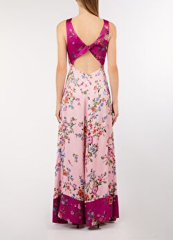 Pembe / Turuncu Patch Detaylı Elbise ürünü görüntülemek için tıklayınız