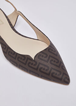 Kahverengi Monogram Saffiano Slingback ürünü görüntülemek için tıklayınız