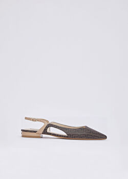 Kahverengi Monogram Saffiano Slingback ürünü görüntülemek için tıklayınız