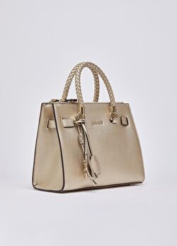 Altın Rengi Küçük Satchel Çanta ürünü görüntülemek için tıklayınız