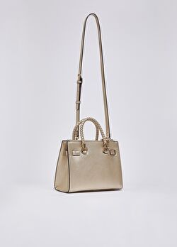 Altın Rengi Küçük Satchel Çanta ürünü görüntülemek için tıklayınız