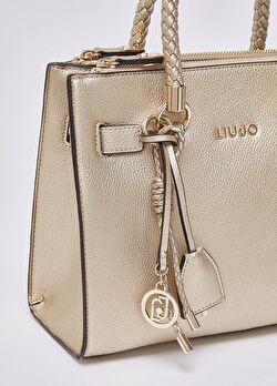Altın Rengi Küçük Satchel Çanta ürünü görüntülemek için tıklayınız