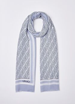 Açık Mavi Zincir Logolu Stola ürünü görüntülemek için tıklayınız