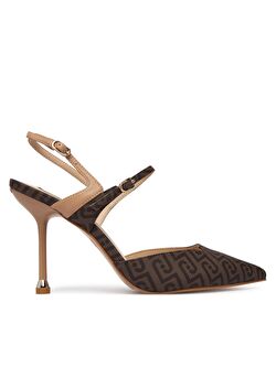 Kahverengi Monogram Saffiano Slingback ürünü görüntülemek için tıklayınız