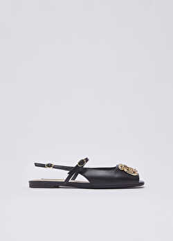 Monogramlı Slingback Ayakkabı ürünü görüntülemek için tıklayınız