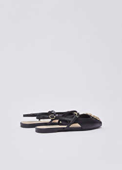 Monogramlı Slingback Ayakkabı ürünü görüntülemek için tıklayınız