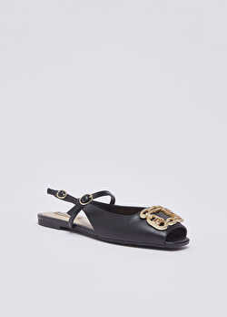 Monogramlı Slingback Ayakkabı ürünü görüntülemek için tıklayınız
