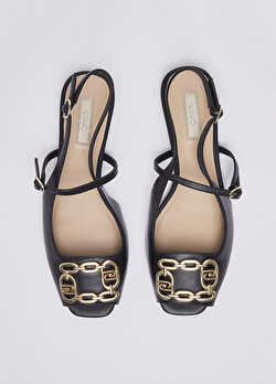 Monogramlı Slingback Ayakkabı ürünü görüntülemek için tıklayınız