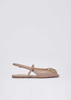 Monogramlı Slingback Ayakkabı ürünü görüntülemek için tıklayınız