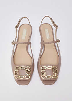 Monogramlı Slingback Ayakkabı ürünü görüntülemek için tıklayınız